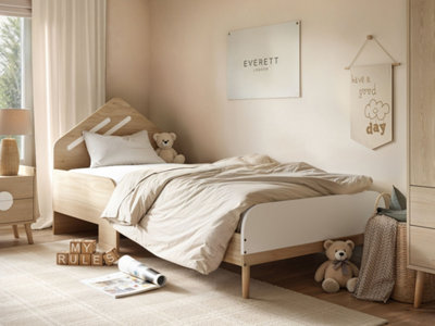 Flair Noah Single Bed Oak - White - Image 6