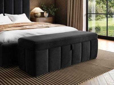 Solace+Co Unisex Black Emilie Blanket Box In - Image 5