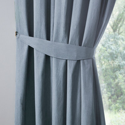 Fusion Dijon Pair Of Tiebacks For Pencil Pleat Curtains