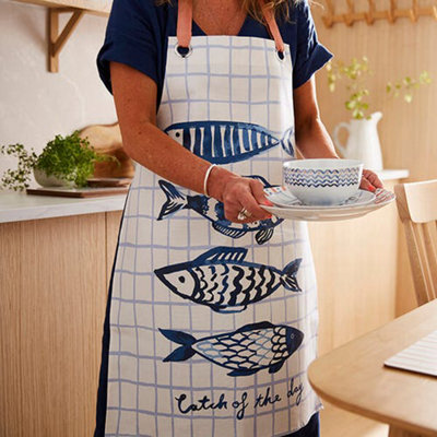 Ulster Weavers Catch Of The Day Oilcloth Apron from B&Q