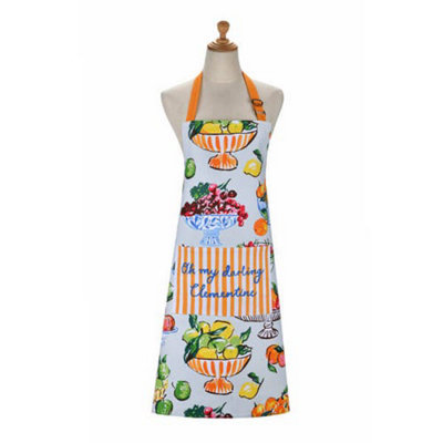 Summer Fruits No Holiday 100% Cotton Bib Apron - Image 5