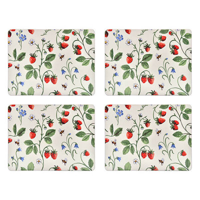 Ulster Weavers Strawberry Patch Set Of 4 Cork Placemats from B&Q