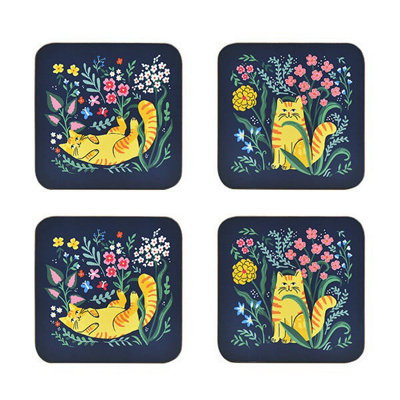 Ulster Weavers Marmalade Meadow Set Of Coasters Size 4 B&Q