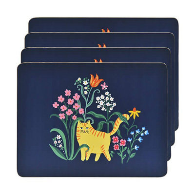 Ulster Weavers Marmalade Meadow Set Of 4 Cork Placemats from B&Q