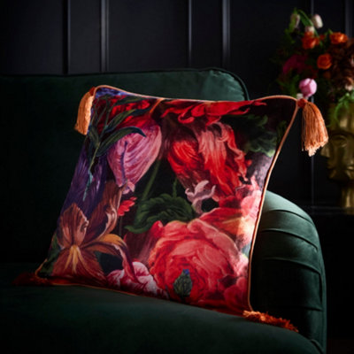 George Multi Laurence Llewelyn-Bowen Grande Chintz Velvet 43 X 43Cm Filled Cushion - Image 13