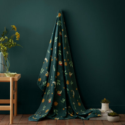 George Green Fusion Botanical Mushrooms Fleece 120 X 150Cm Throw - Image 9