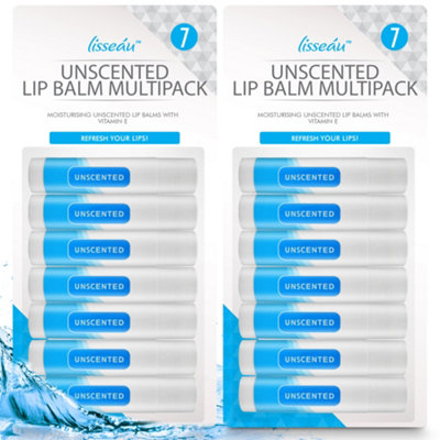 SOL 14Pk Unscented Lip Balm Multipack Moisturiser & Hydrating Lipbalm Repair For DryChapped Lips With Vitamin E from B&Q