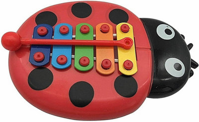 SOL 1Pk Ladybug Xylophone Musical Instrument For Ages 3 Plus Educational Glockenspiel Toy Encourages Creativity Learning And Fun Play from B&Q