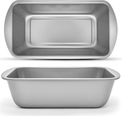 SOL 2Pk Loaf Tins For Baking 2Lb Non Stick Bread Tins 21 X 11 X 6.4Cm Durable Baking Moulds For Homemade Bread Cakes Loaves Meatloaf from B&Q
