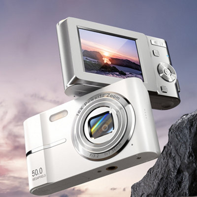  - M3 Compact Digital Camera 4K 16X Digital Zoom Anti-Shake Camera Silver