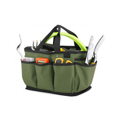  - 14 Inch Gardening Tote Bag Deluxe Garden Tool Storage Bag And Home Organizer With Pockets