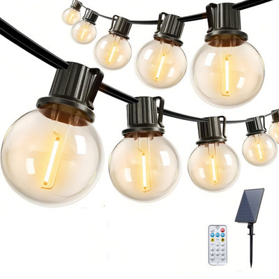 G40 Solar String Lights Outdoor With Remote 50 Led Waterproof Solar String Lights from B&Q