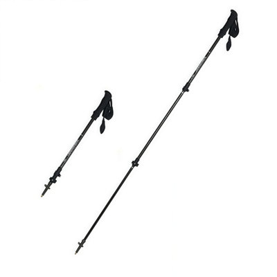 Carbon Fiber Ultra Lightweight Telescopic Hiking Pole 2Pcs from B&Q