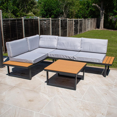 BPS Access Solutions The Callington Steel Sofa Set With Table from B&Q