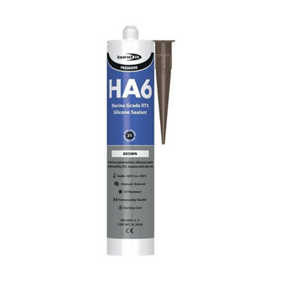 Bond It Premium Ha6 Silicone Sealant Brown 310Ml from B&Q