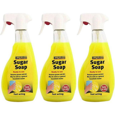 Bartoline Sugar Soap Trigger Spray, 500Ml 69404820 (Pack Of 3)