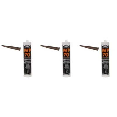 Bond It Wp70 Silicone Sealant Low Modulus Neutral Cure Brown (Pack Of 3) from B&Q