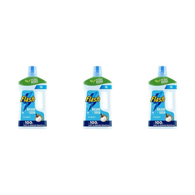 Flash All Purpose & Floor CleanerTraditional With Bicarbonate Of Soda1L (Pack Of 3) from B&Q
