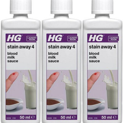 Hg Stain Away 4Removes BloodMilk & Sauce Stains50Ml    (423005106) (Pack Of 3) from B&Q