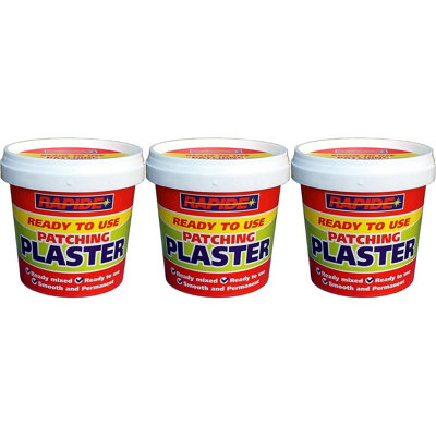 Rapide Ready To Use Patching Plaster 7159 (Pack Of 3) 470G B&Q