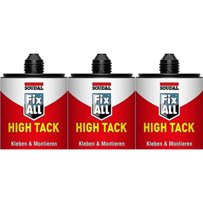 Soudal Fix All White High Tack Sealant Glue(101444) (Pack Of 3) from B&Q