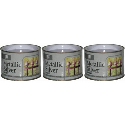 151 Metallic Paint 180Ml Silver (Pack Of 3)