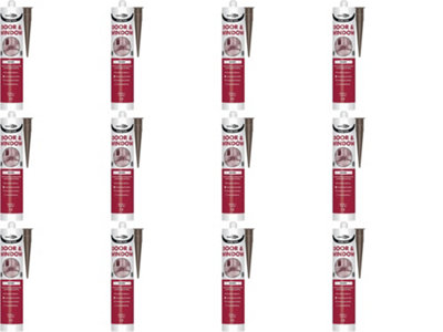 Bond It Brown Frame Mate Door And Window Silicone Bdfmbr(P) (Pack Of 12) 310Ml