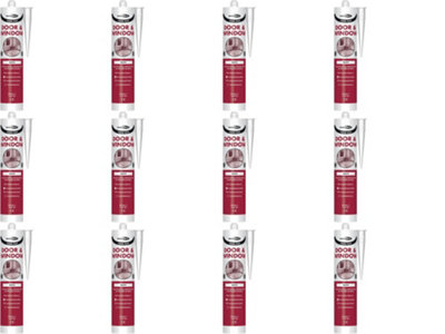 Bond It White Frame Mate Door & Window Silicone Sealant Eu3, (Pack Of 12) 310Ml