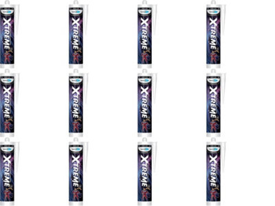 Bond It Xtreme White Anti-Mould Silicone Sealant Eu3 Cartridge 310Ml Bdsanxwh(N) (Pack Of 12) from B&Q
