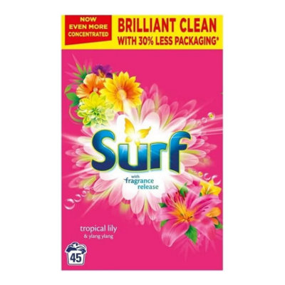 Surf Laundry Powder Tropical Lilly & Ylang-Ylang 45 Washes 2.25Kg