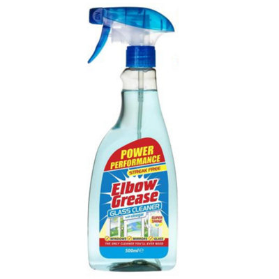 Elbow Grease Power Performance Streak Free Glass Cleaner 500Ml from B&Q