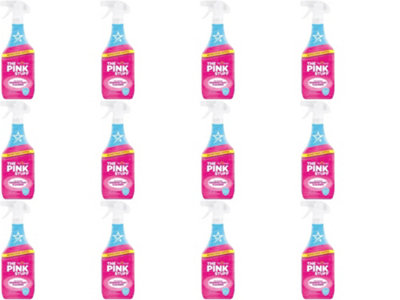The Pink Stuff Power Disinfectant Cleaner Multi Purpose Spray Streak Free 850Ml (Pack Of 12) from B&Q