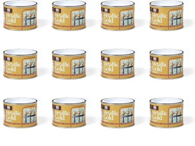 151 Metallic Gold Paint180Ml (Pack Of 12)