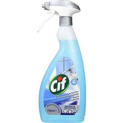 Cif Professional Window & Multi Surface Cleaner Spray 750Ml from B&Q