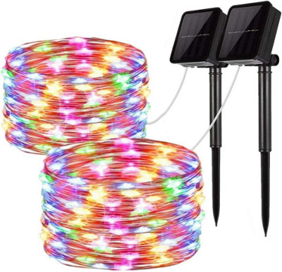 Waterproof Solar Powered Fairy String Light In Multicolored 20 Meters 200 Led