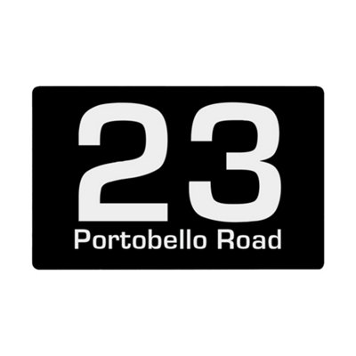 Personalised House Sign Made From Aluminium Customise With Any Number And Street Name 280 X 160mm (Black) from B&Q