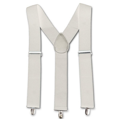 Neel Blue Y Shape Clip On Braces SuspenderIvory