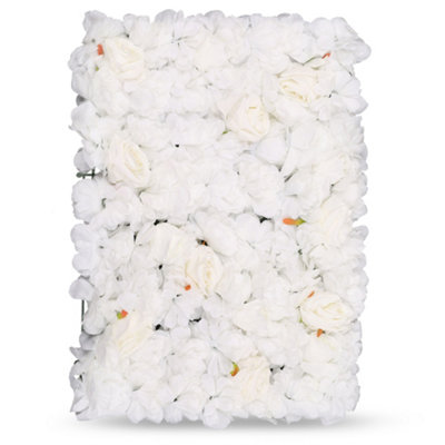 Neel Blue Artificial Flower Wall Backdrop Panel60Cm X 40CmTibet Roses from B&Q