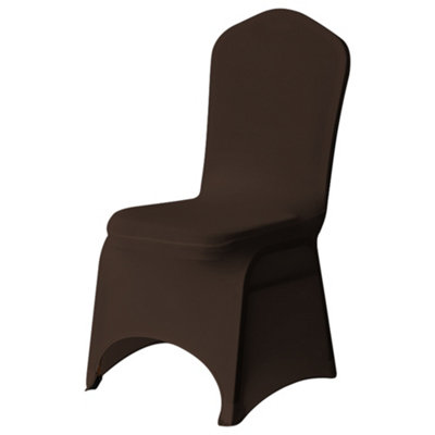 Neel Blue 1Pc Spandex Arched Front Chair Covers Stretch Fabric Removable Washable SlipcoversChocolate from B&Q