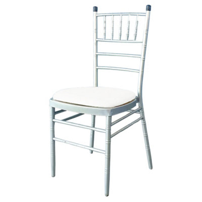 Neel Blue 1Pc High Back Spandex Dining Chair Pad Covers Removable & Washable SlipcoversWhite from B&Q