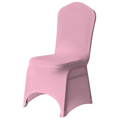 Neel Blue 1Pc Spandex Arched Front Chair Covers Stretch Fabric Removable Washable SlipcoversBaby Pink from B&Q
