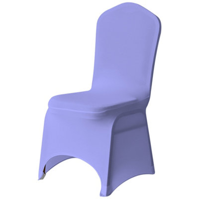 Neel Blue 1Pc Spandex Arched Front Chair Covers Stretch Fabric Removable Washable SlipcoversLavender from B&Q