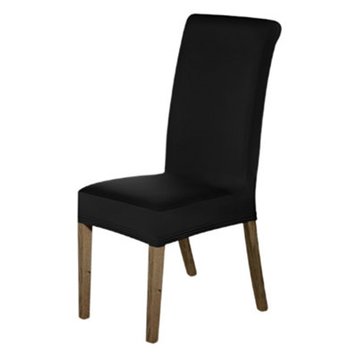 Neel Blue 1Pc High-Back Spandex StretchUniversal Armless Chair Protective SlipcoversBlack from B&Q