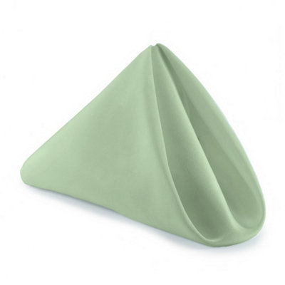 B&Q -  20 Inch Sage Green Polyester Table NapkinsReusableWrinkle-Resistant50X50Cm1Pc