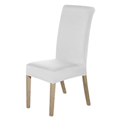 Neel Blue 1Pc High-Back Spandex StretchUniversal Armless Chair Protective SlipcoversWhite from B&Q