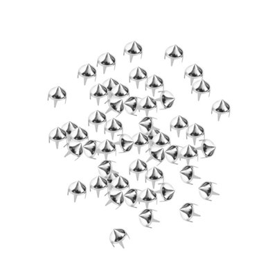 Neel Blue Pack Of 50 Silver High Cone Punk Studs Hand Press Rivet9mm from B&Q