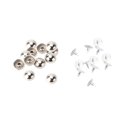 Neel Blue 10mm Silver Domed Mushroom Punk Studs With Pinback Rivets100Pcs from B&Q