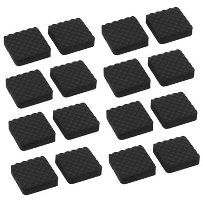Neel Blue Square Furniture Pad Floor Protector For Chairs Self Adhesive Non-Slip Foam Pad22mm X 22mm2 Set from B&Q