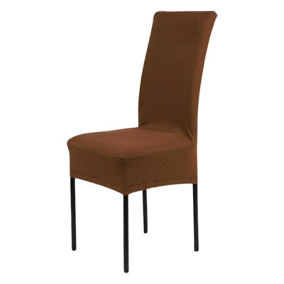 Neel Blue 1Pc High-Back Spandex StretchUniversal Armless Chair Protective SlipcoversBrown from B&Q