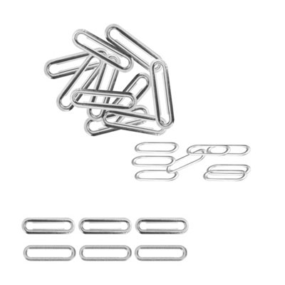 Neel Blue 40mm Oval Shape Brass Eyelets With WashersSilver50Pcs from B&Q